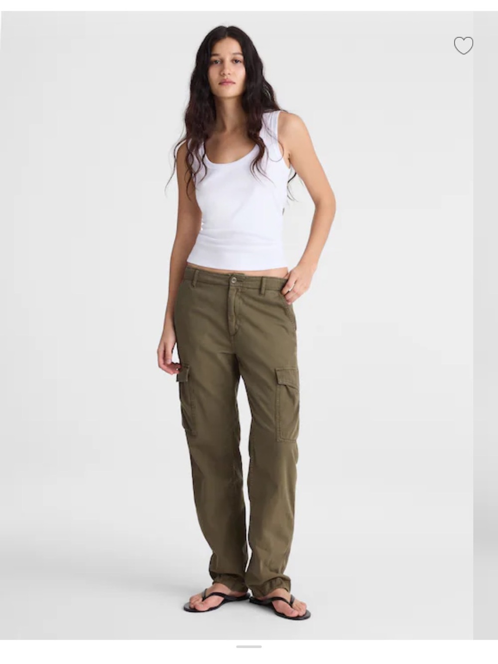 NWOT Madewell Olive Straight-Leg Cargo Pants